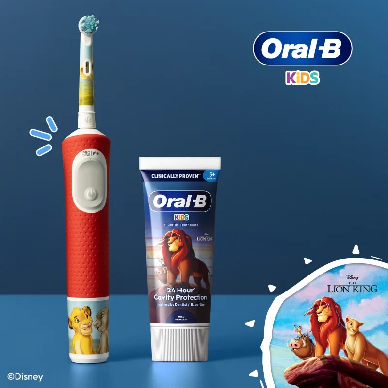 Oral-B Kids Lion King otroška zobna pasta s sadnim okusom 6 m+ 60 ml