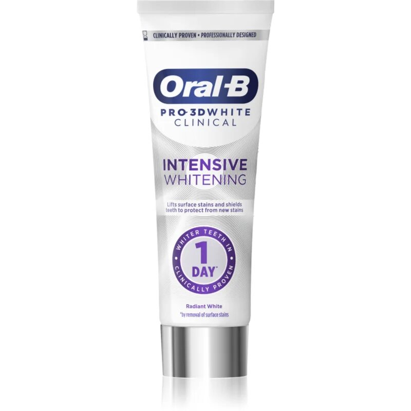 Oral-B Pro-3D White Intensive Whitening intenzivna belilna zobna pasta Radiant White 75 ml