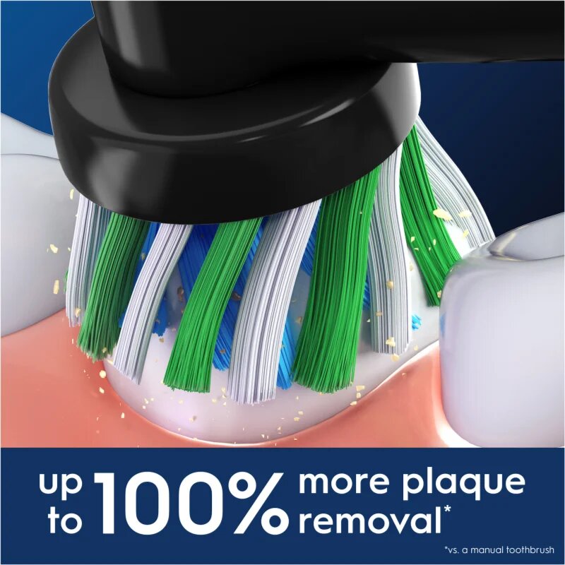 Oral-B PRO Cross Action nadomestne glave za zobno ščetko Black 4 kos