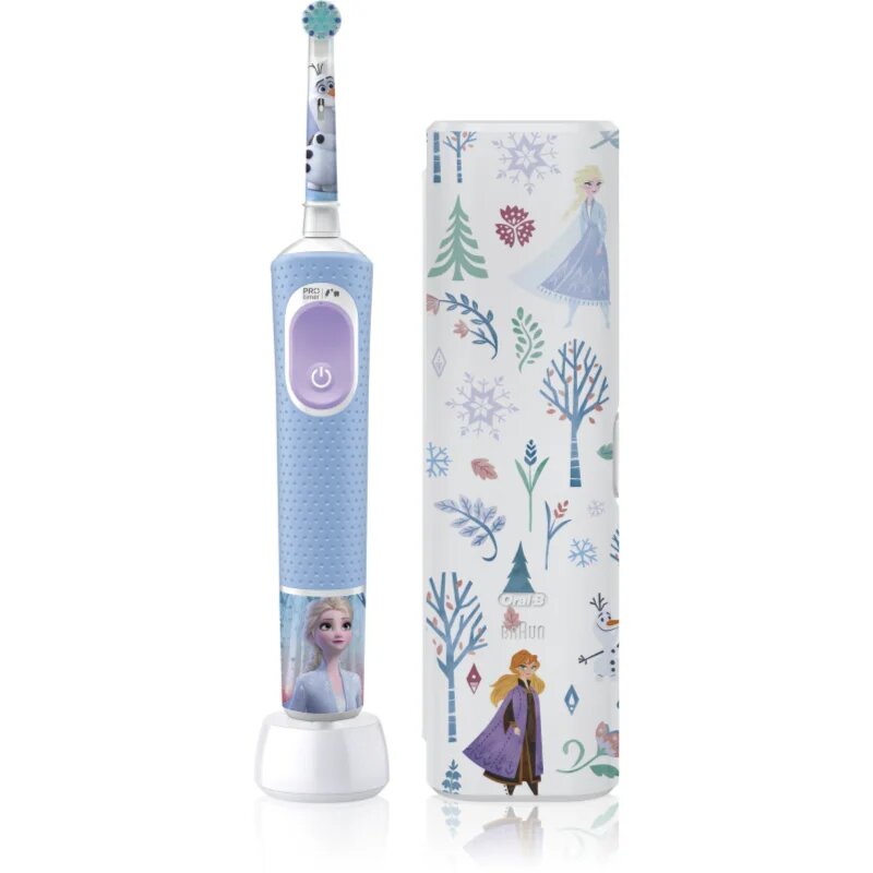 Oral-B PRO Kids 3+ Frozen električna zobna ščetka z etuijem za otroke Frozen 1 kos