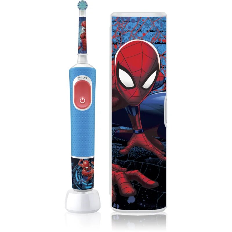 Oral-B PRO Kids 3+ Spiderman električna zobna ščetka z etuijem za otroke 1 kos