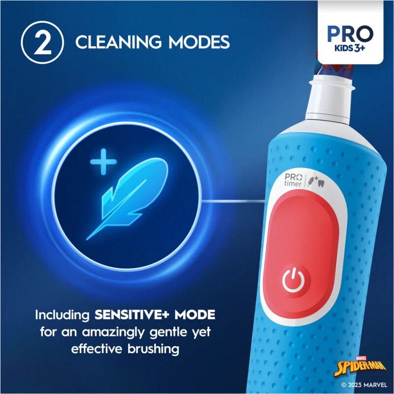 Oral-B PRO Kids 3+ Spiderman II električna zobna ščetka za otroke 1 kos