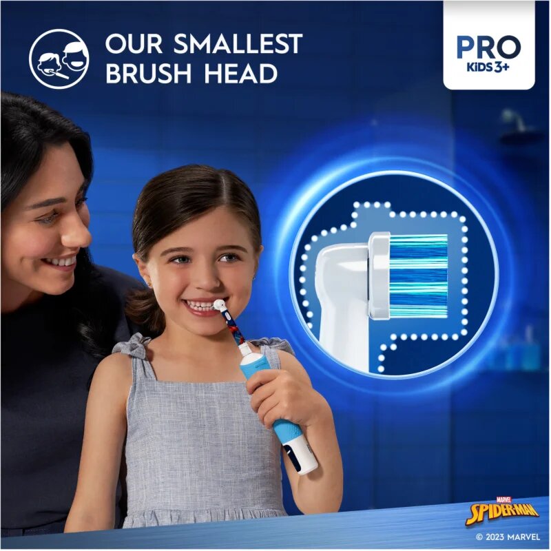 Oral-B PRO Kids 3+ Spiderman II električna zobna ščetka za otroke 1 kos