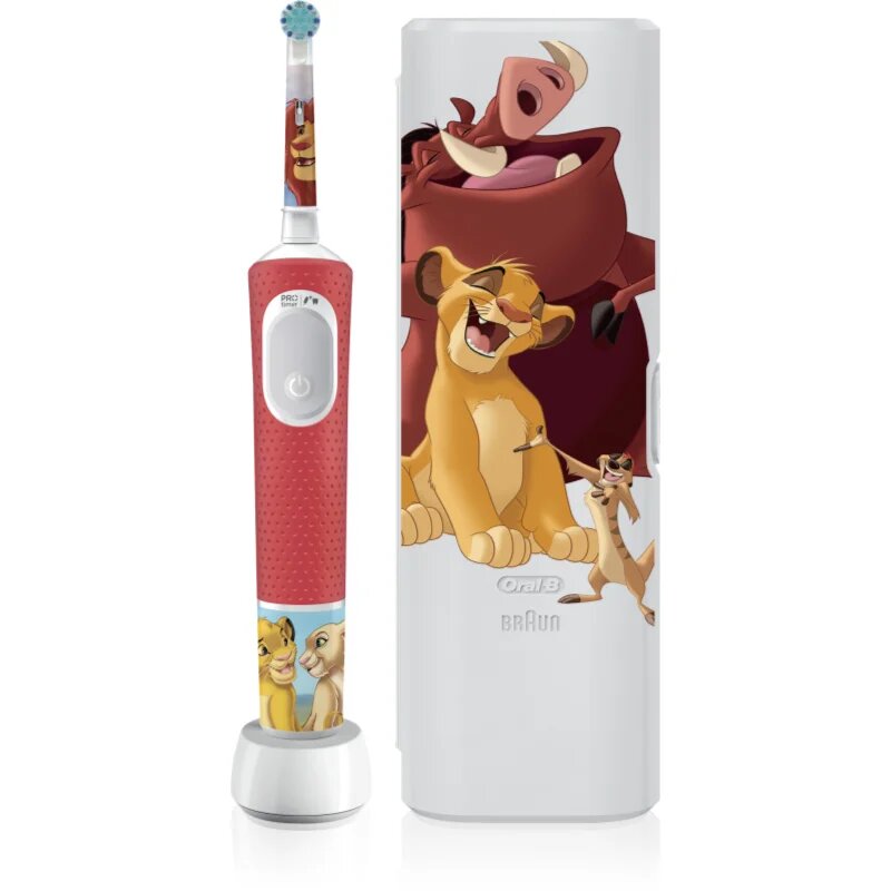 Oral-B PRO Kids 3+ The Lion King električna zobna ščetka z etuijem za otroke 1 kos