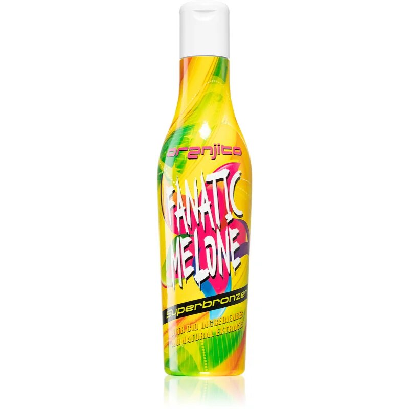 Oranjito Fanatic Melone Superbronzer losjon za sončenje v solariju z bio snovmi in pospeševalcem porjavelosti 200 ml