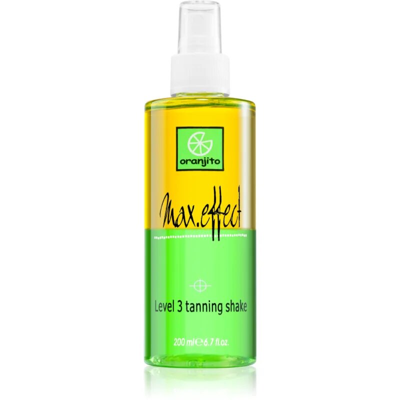 Oranjito Level 3 Shake dvofazno pršilo za sončenje v solariju 200 ml