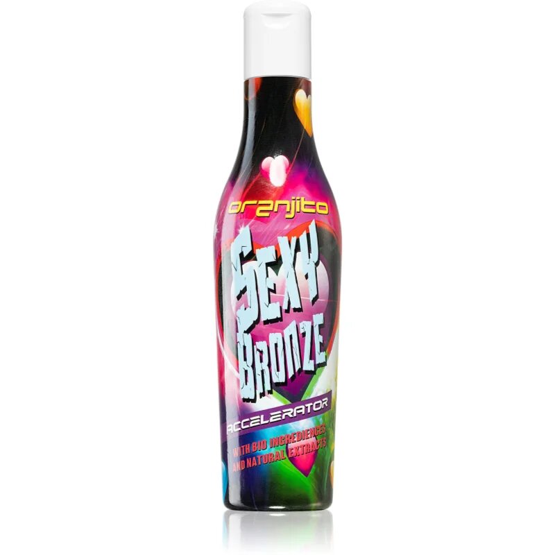 Oranjito Sexy Bronze Accelerator losjon za sončenje v solariju z bio snovmi in pospeševalcem porjavelosti uniseks 200 ml