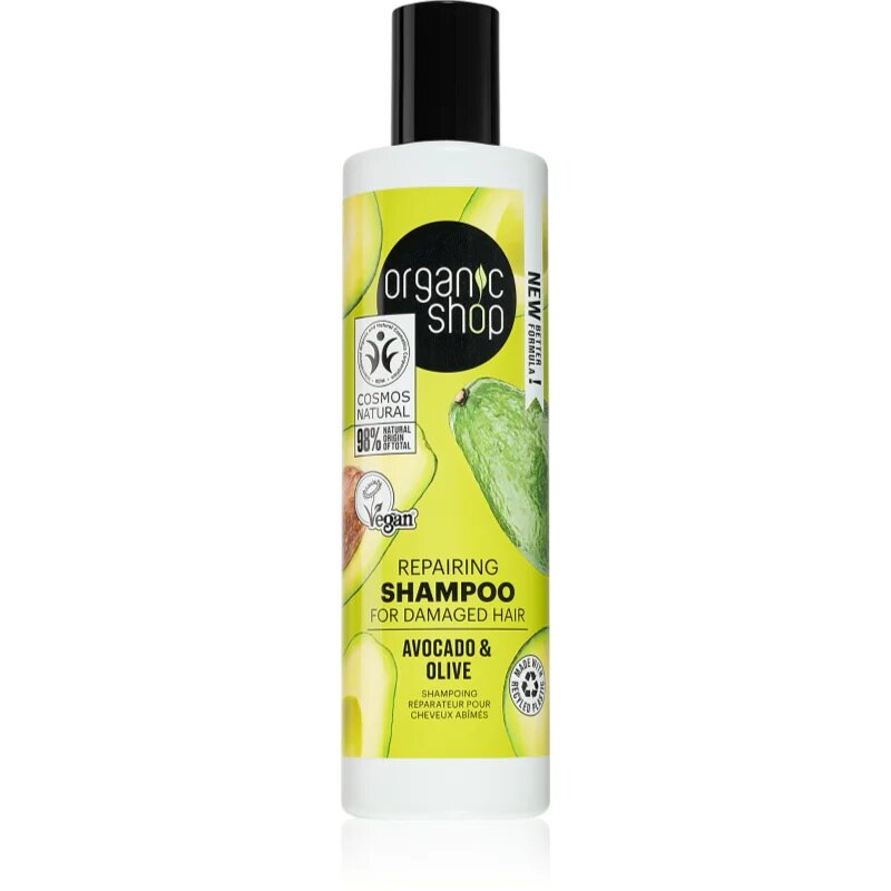 Organic Shop Avocado & Olive obnovitveni šampon za poškodovane lase 280 ml