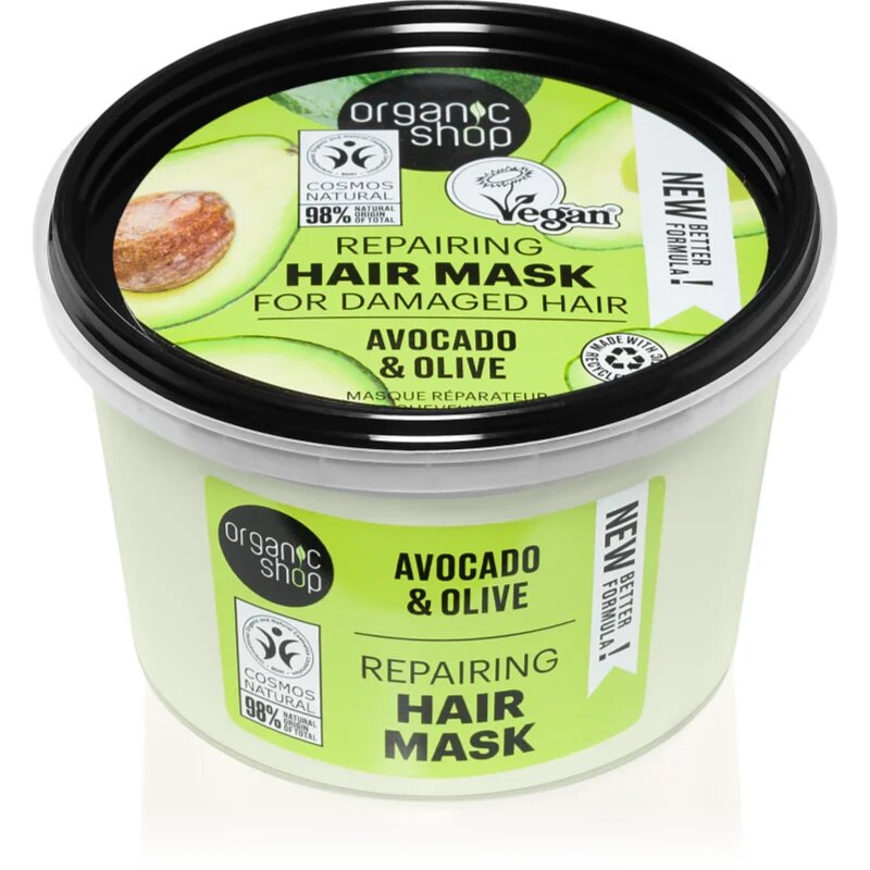 Organic Shop Avocado & Olive regeneracijska maska za lase 250 ml