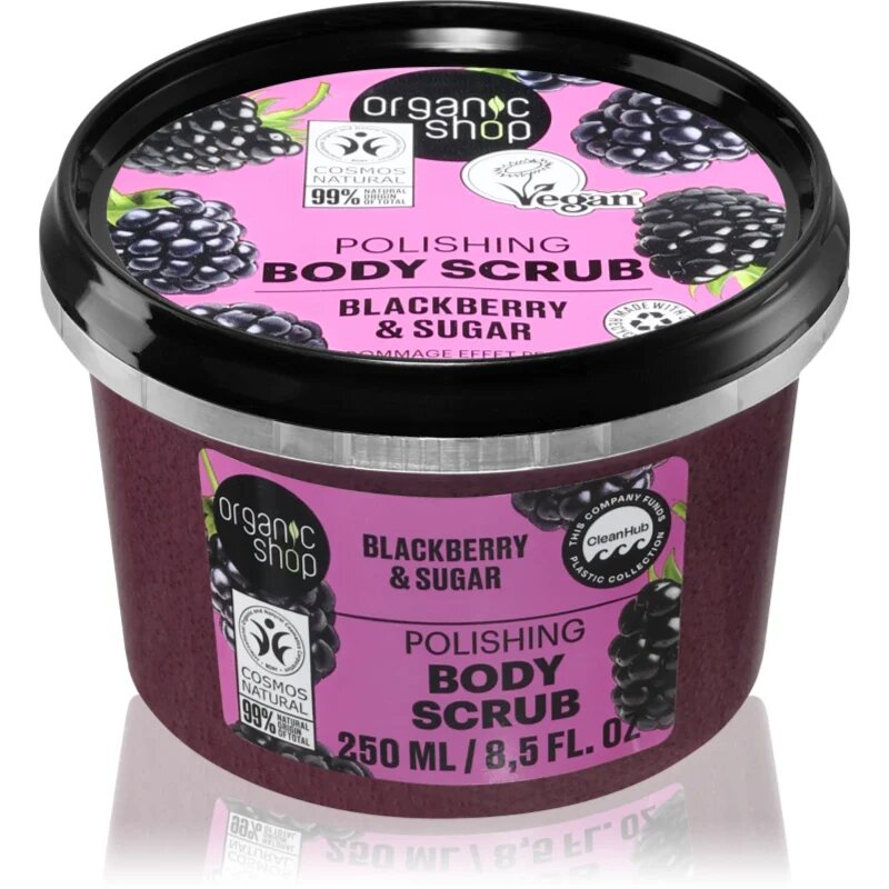 Organic Shop Body Scrub Blackberry & Sugar gladilni piling za telo 250 ml