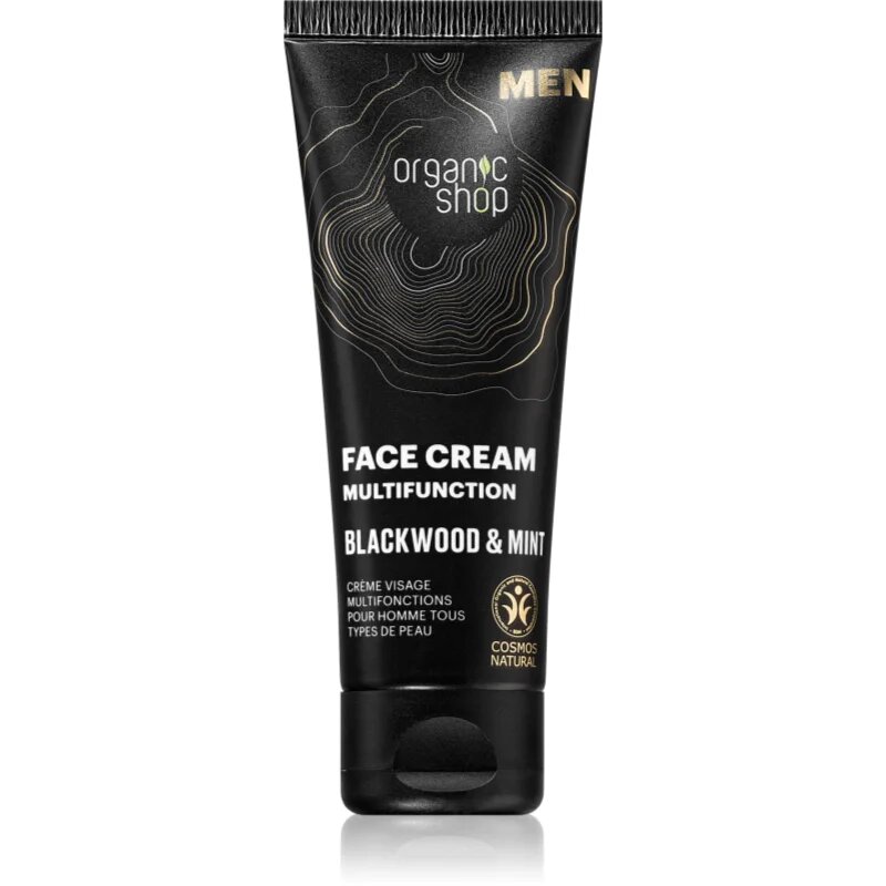 Organic Shop Men Blackwood & Mint večnamenska krema za obraz za moške 75 ml