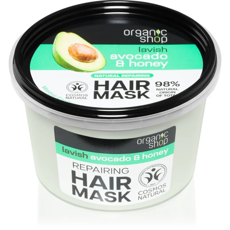 Organic Shop Natural Avocado & Honey regeneracijska maska za lase 250 ml