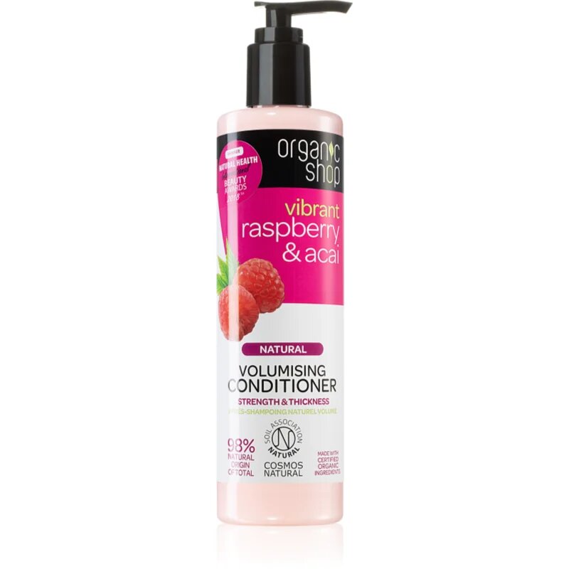 Organic Shop Natural Raspberry & Acai krepilni balzam 280 ml