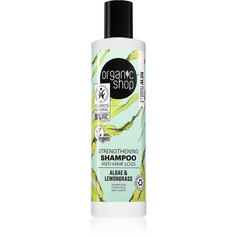 Organic Shop Organic Algae & Clay mineralni šampon za krhke lase 280 ml