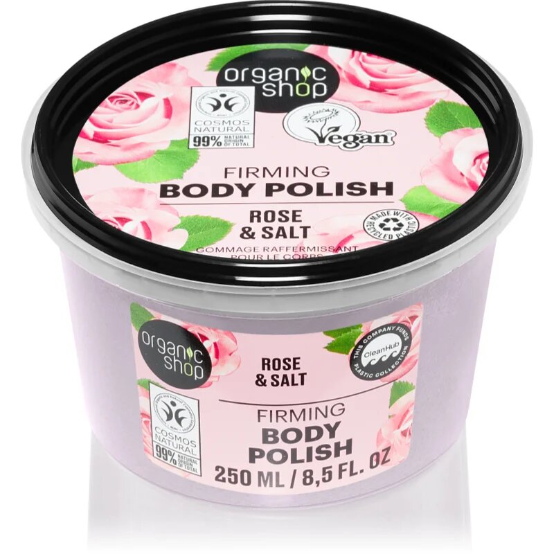 Organic Shop Organic Rose & Salt piling za telo s soljo 250 ml