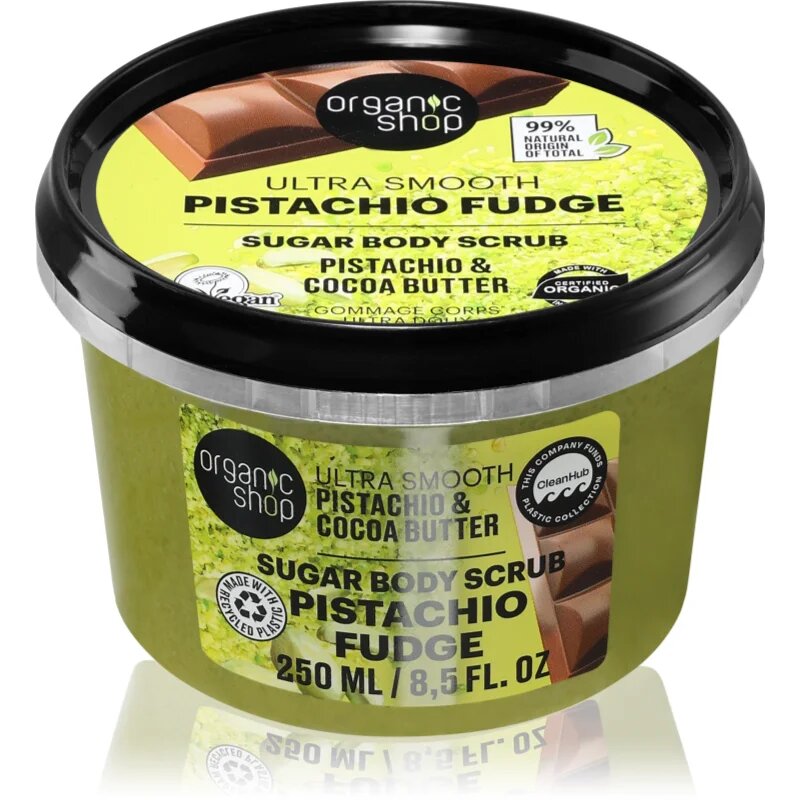 Organic Shop Pistachio Fudge nežni piling za telo 250 ml
