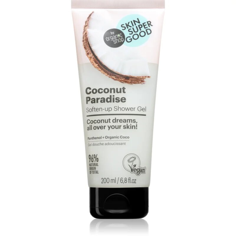 Organic Shop Skin Super Good Coconut Paradise mehčalni gel za prhanje 200 ml