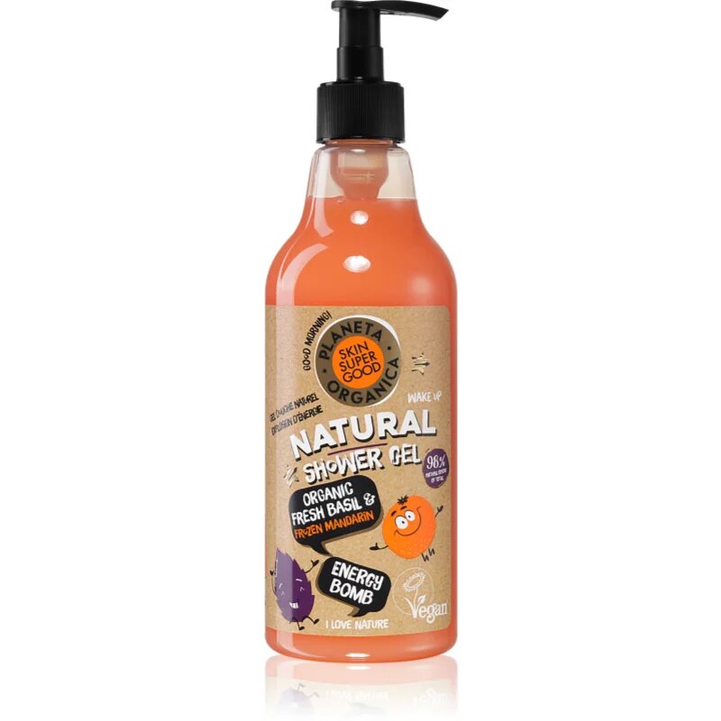 Organic Shop Skin Super Good Energy Bomb naravni gel za prhanje z osvežujočim učinkom 500 ml