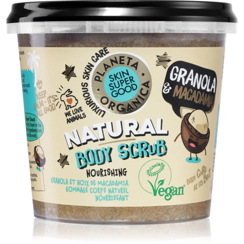 Organic Shop Skin Super Good Granola & Macadamia hranilni piling za telo 360 ml