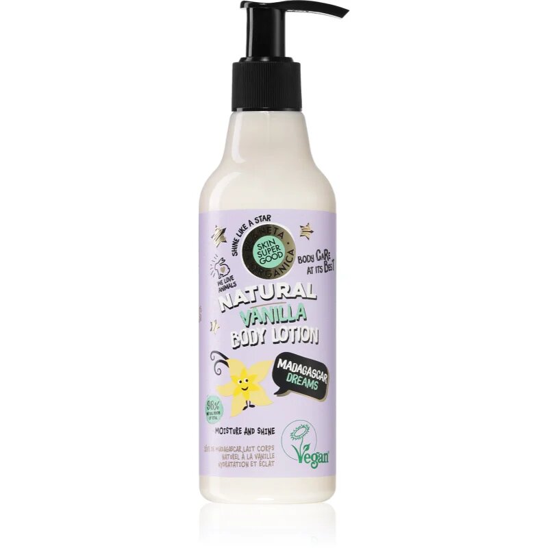 Organic Shop Skin Super Good Madagascar Dreams vlažilno mleko za osvetljevanje z vanilijo 250 ml
