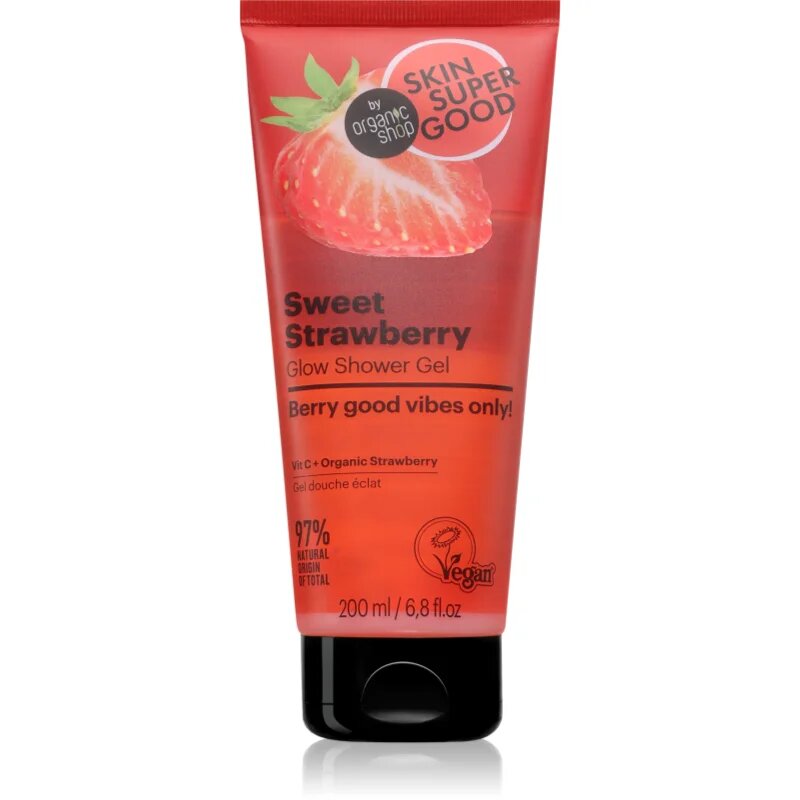 Organic Shop Skin Super Good Sweet Strawberry hranilni gel za prhanje 200 ml