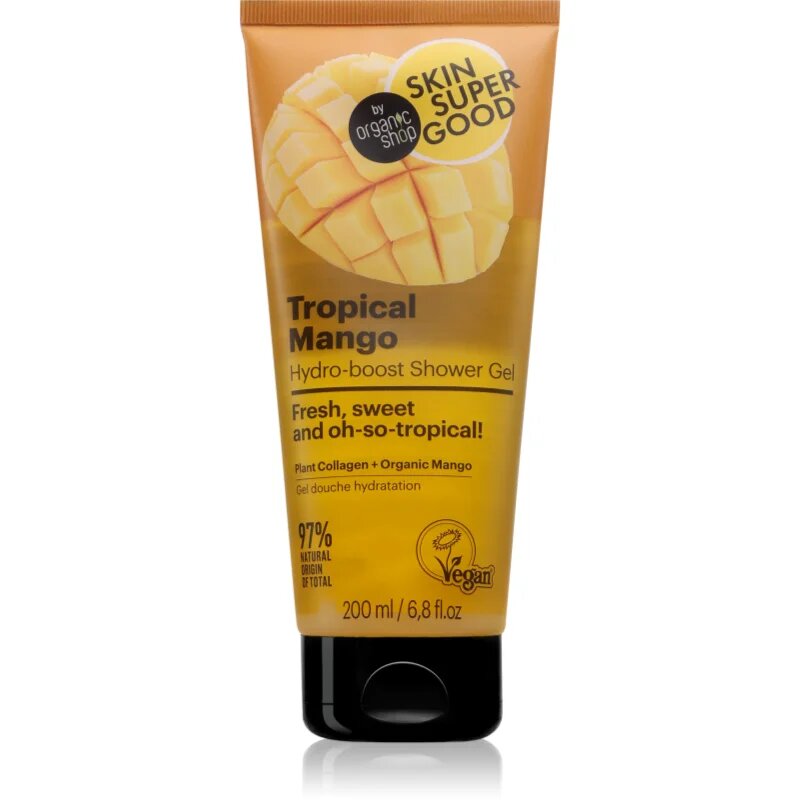Organic Shop Skin Super Good Tropical Mango gel za prhanje z oljem manga 200 ml