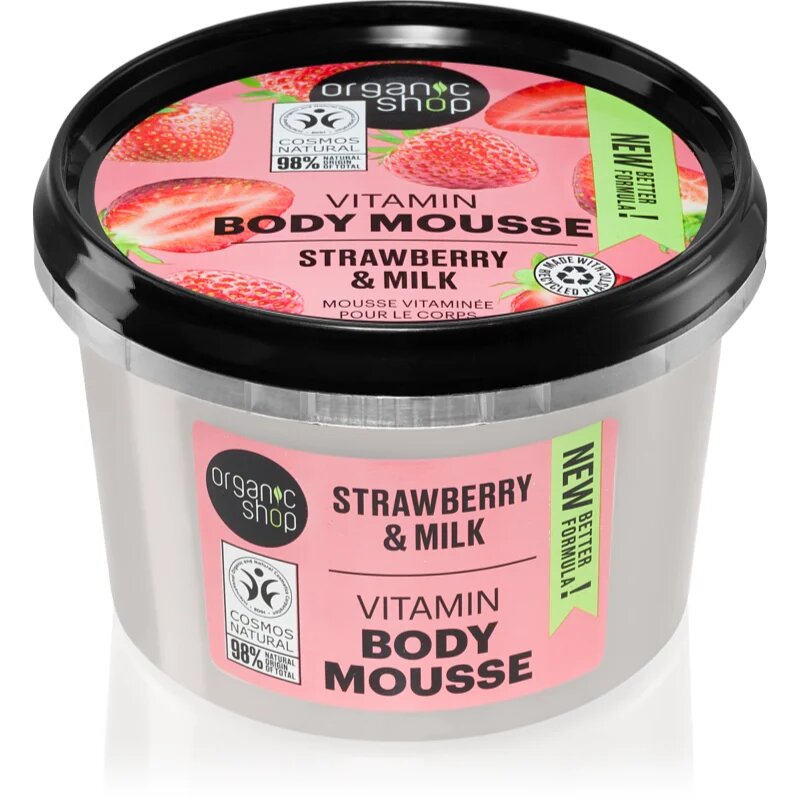 Organic Shop Strawberry & Milk pena za telo 250 ml