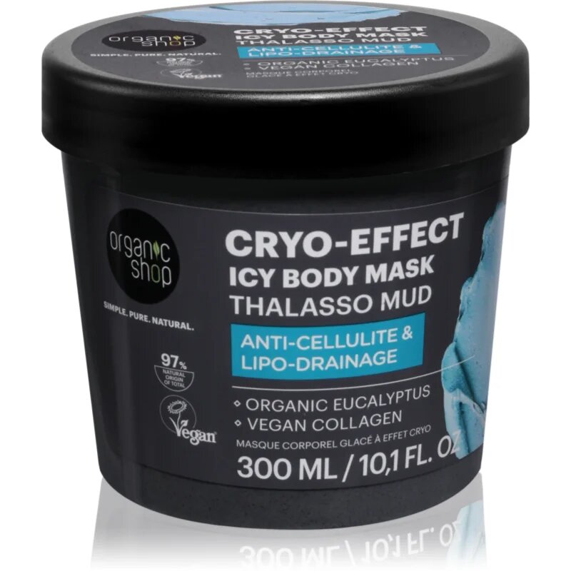 Organic Shop Thalasso Cryo-Effect Ice Body Mask maska za telo proti celulitu s hladilnim učinkom 300 ml