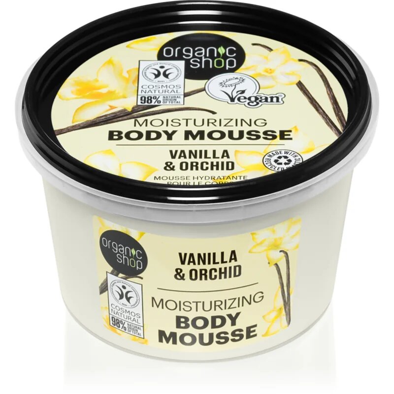 Organic Shop Vanilla & Orchid pena za telo z vanilijo 250 ml