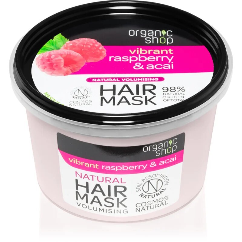 Organic Shop Vibrant Raspberry & Acai hranilna maska za lase 250 ml