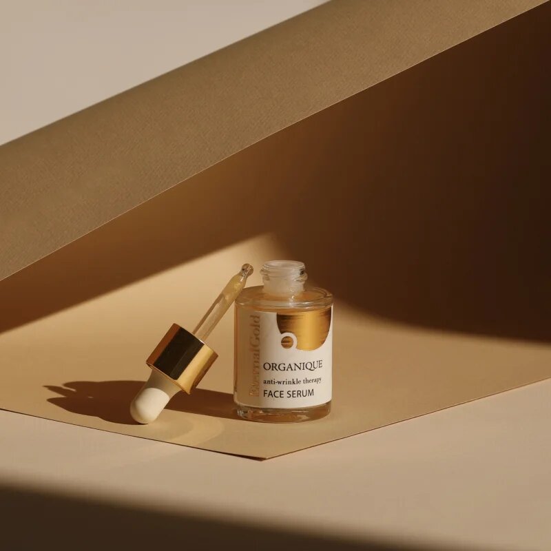 Organique Eternal Gold Anti-Wrinkle Therapy učvrstitveni serum za obraz 30 ml