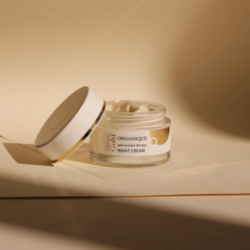 Organique Eternal Gold Anti-Wrinkle Therapy vlažilna nočna krema proti gubam 50 ml