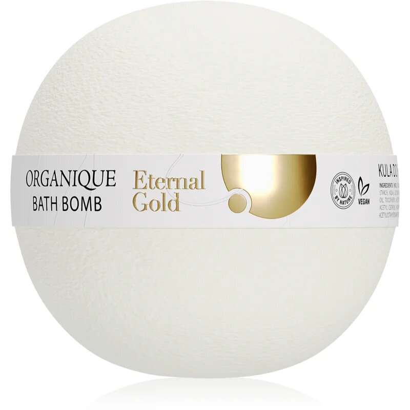 Organique Eternal Gold Smoothing Therapy kroglica za kopel s hranilnim učinkom 170 g