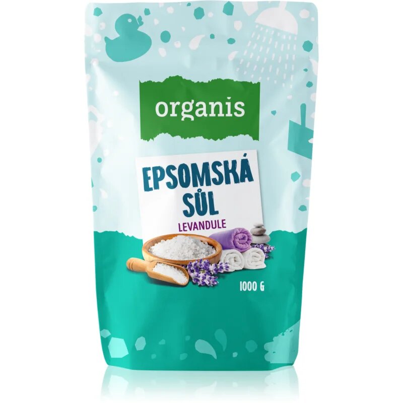 Organis Epsom salt Lavender sol za kopel 1000 g