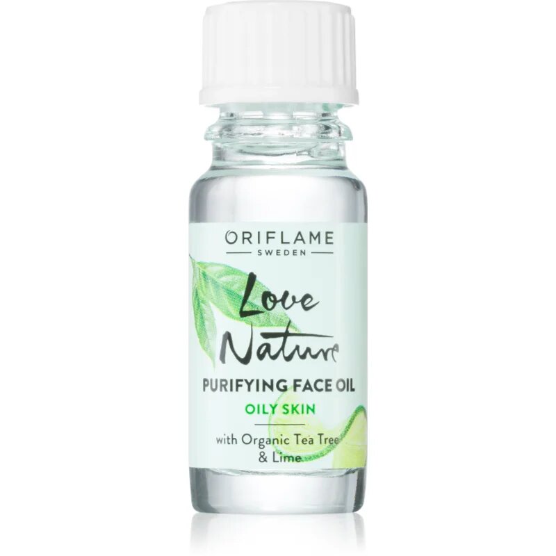 Oriflame Love Nature Organic Tea Tree & Lime čistilno olje za problematično kožo akne 10 ml