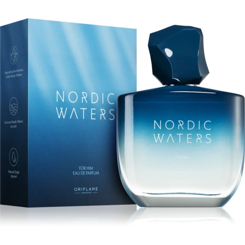 Oriflame Nordic Waters parfumska voda za moške 75 ml