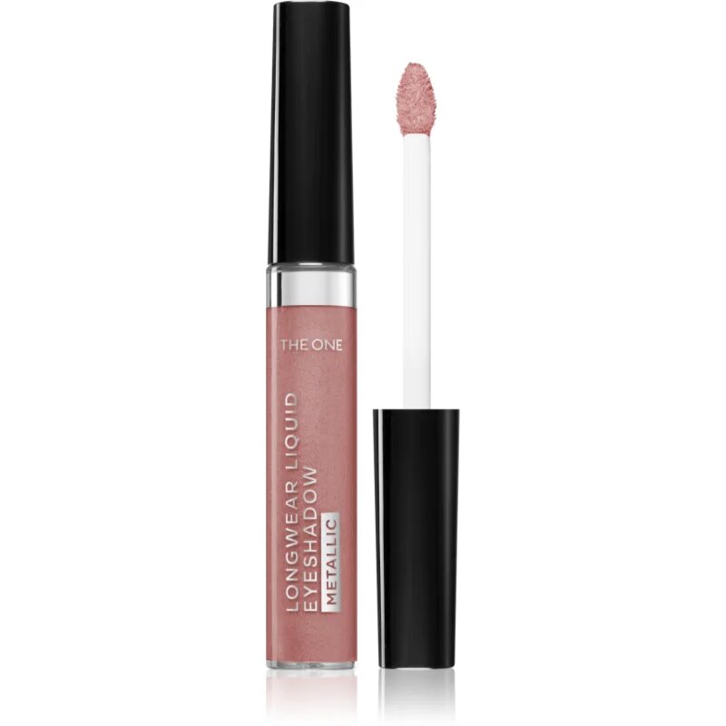 Oriflame The One Metallic tekoče senčilo za oči odtenek Rosy Peach 5 ml