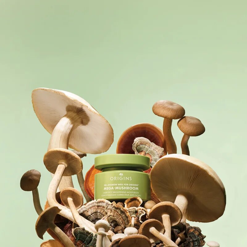 Origins Dr. Andrew Weil for ™ Mega-Mushroom Dark Spot Moisturizer vlažilna krema za poenotenje kože proti nepravilnostim na koži 50 ml