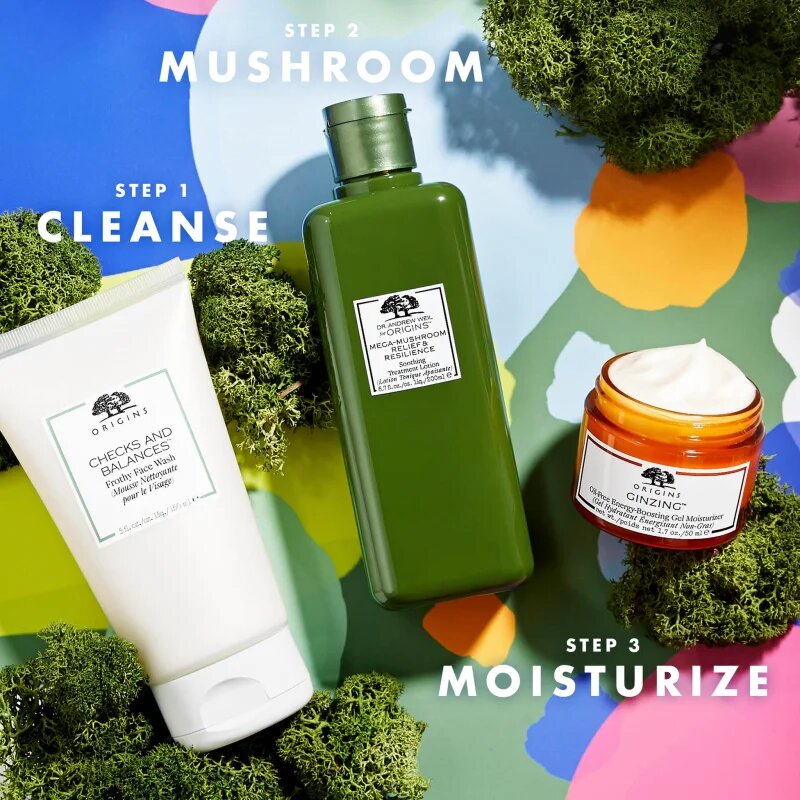 Origins Dr. Andrew Weil for ™ Mega-Mushroom Relief & Resilience Soothing Treatment Lotion mehčalna in pomirjajoča voda za obraz 100 ml
