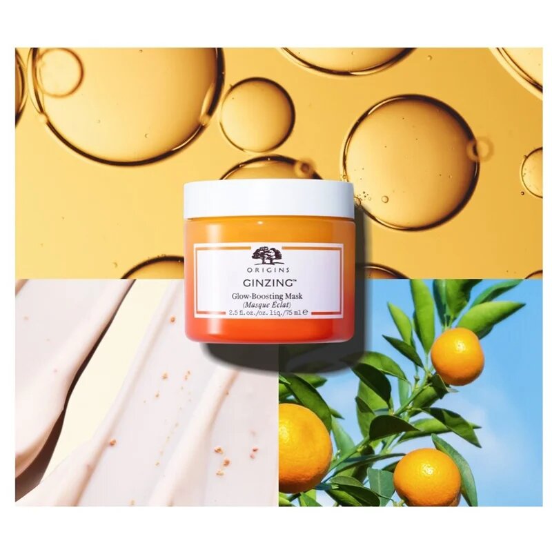 Origins GinZing™ Glow-Boosting Mask vlažilna gelasta maska 75 ml