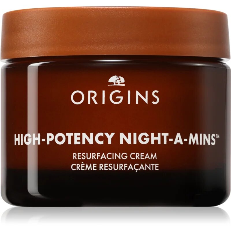Origins High-Potency Night-A-Mins™ Resurfacing Cream With Fruit-Derived AHAs vlažilna nočna krema za posvetlitev in zgladitev kože 50 ml