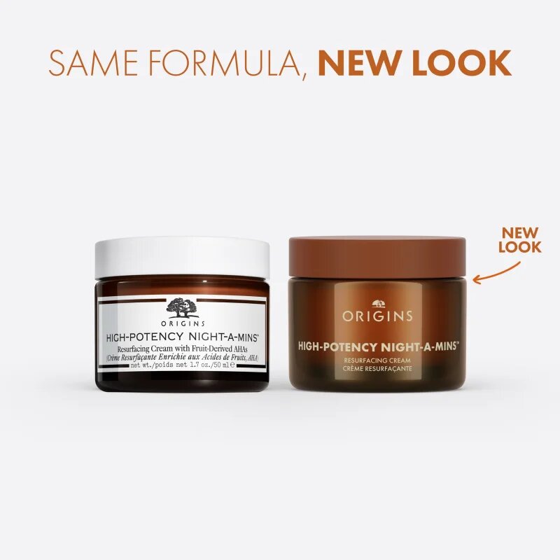Origins High-Potency Night-A-Mins™ Resurfacing Cream With Fruit-Derived AHAs vlažilna nočna krema za posvetlitev in zgladitev kože 50 ml