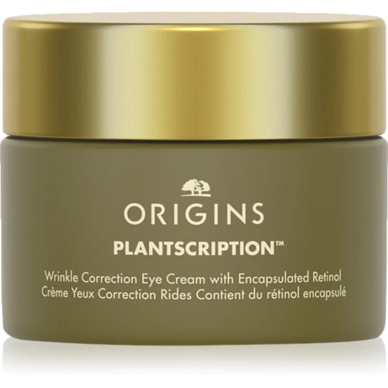 Origins Plantscription™ Wrinkle Correction Eye Cream With Encapsulated Retinol vlažilna in gladilna krema za predel okoli oči z retinolom 15 ml