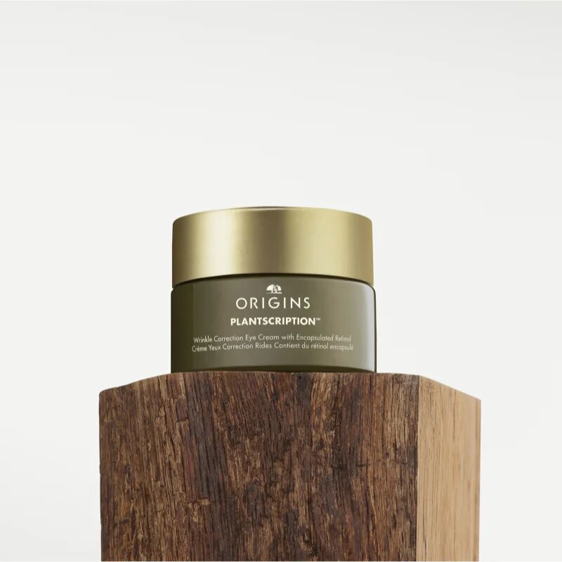 Origins Plantscription™ Wrinkle Correction Eye Cream With Encapsulated Retinol vlažilna in gladilna krema za predel okoli oči z retinolom 15 ml