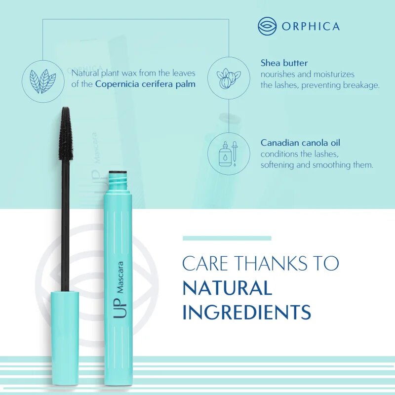 Orphica Up maskara za podaljšanje in ločevanje trepalnic 7.5 ml