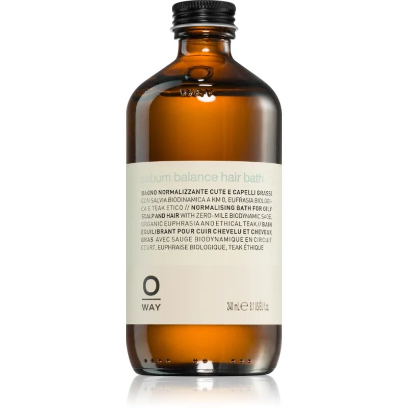 Oway rebalancing nežna kopel za mastne lase in lasišče 240 ml