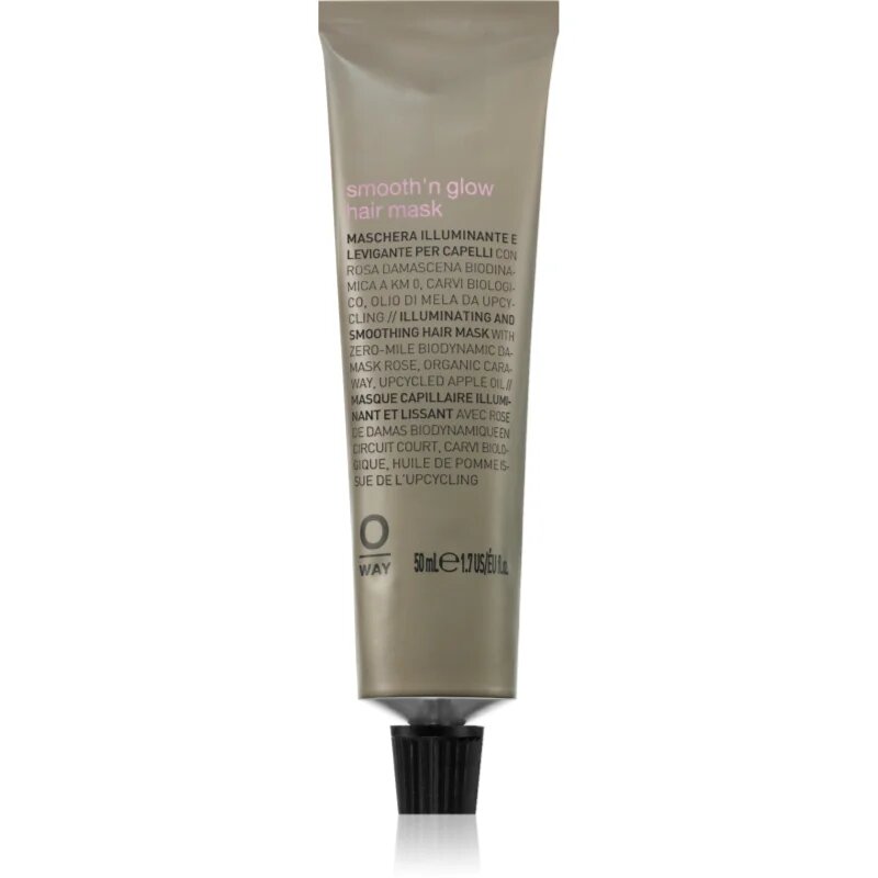 Oway Smooth'n glow Hair Mask gladilna maska za sijaj in mehkobo las 50 ml