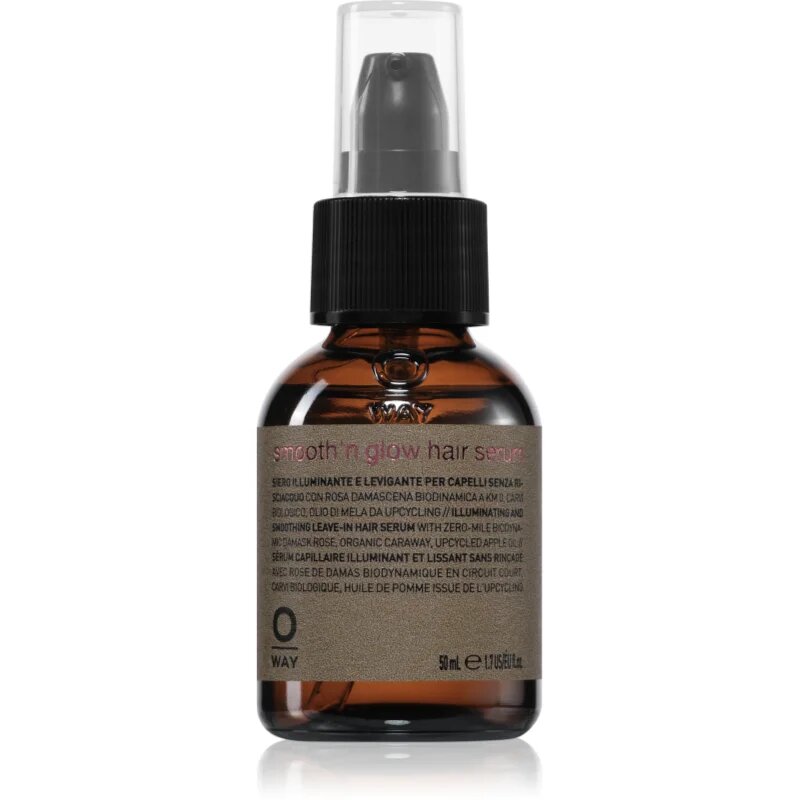 Oway Smooth'n glow Hair Serum serum za glajenje za sijaj in mehkobo las 50 ml