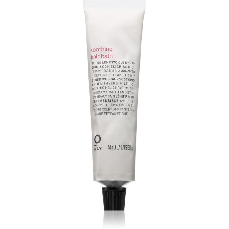 Oway soothing Hair Bath pomirjujoči šampon za občutljivo lasišče 50 ml