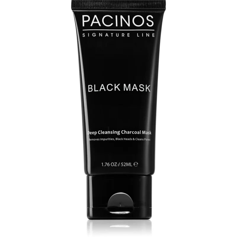 Pacinos Black Mask čistilna luščilna maska z aktivnim ogljem 50 ml